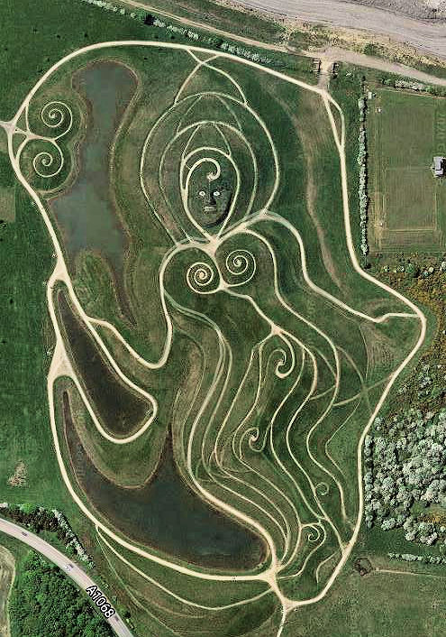 Northumberlandia (Google Earth)