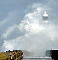 Wave over pier 2
