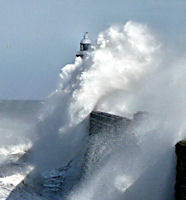Wave over pier 2