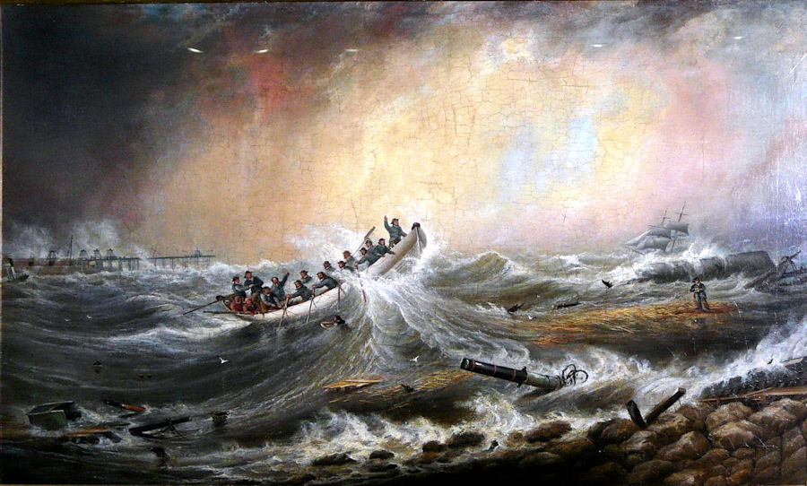 The lifeboat painting