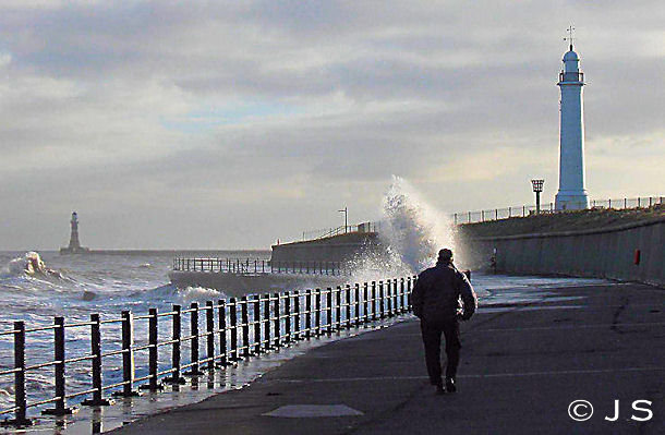 Roker rough sea