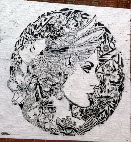 Girl on the wall