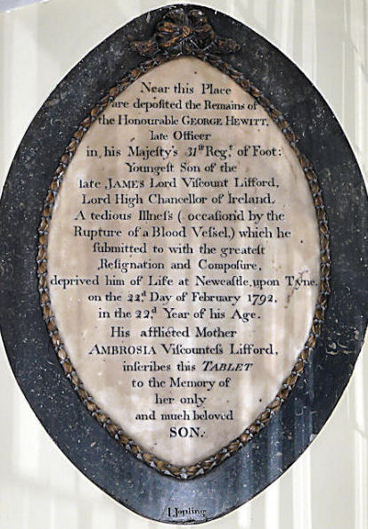 Church now Memorial tablet