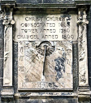 Sundial with dates