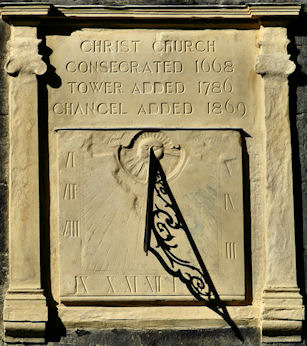 Sundial after cleaning
