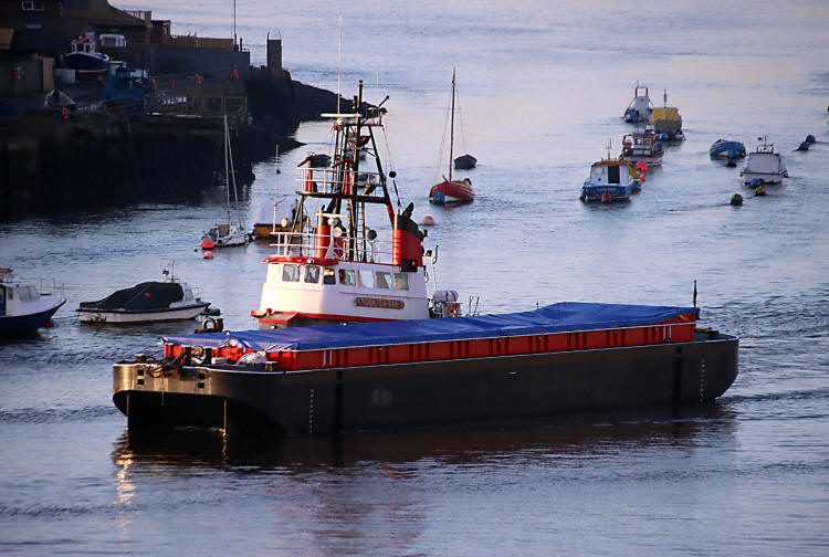 Goliath and barge